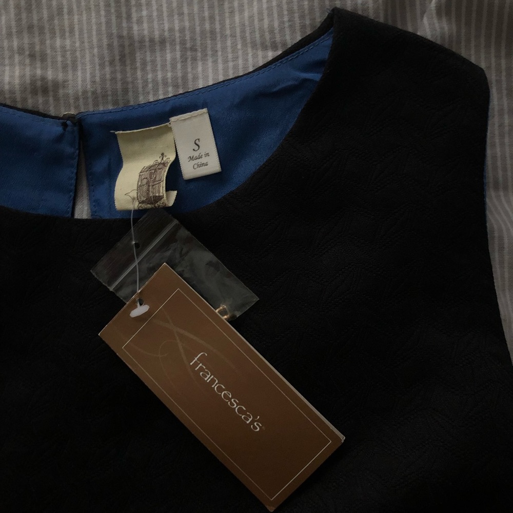 Francesca’s little black dress